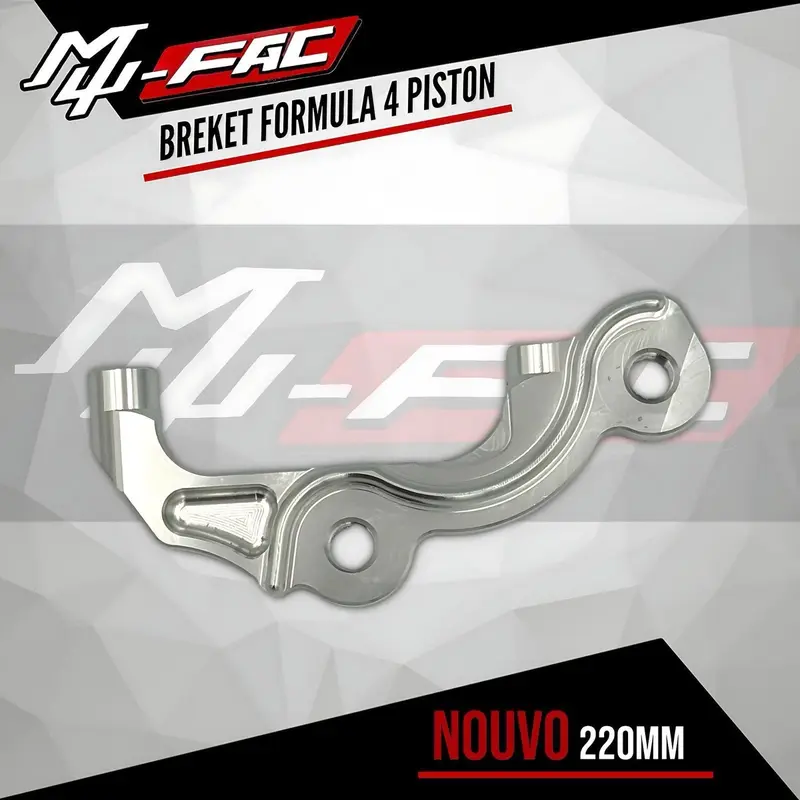BREKET KALIPER FORMULA 4 PISTON MUFAC VARIO MIO BEAT NMAX AEROX PCX NOUVO VIXION SONIC WAVE 110 5