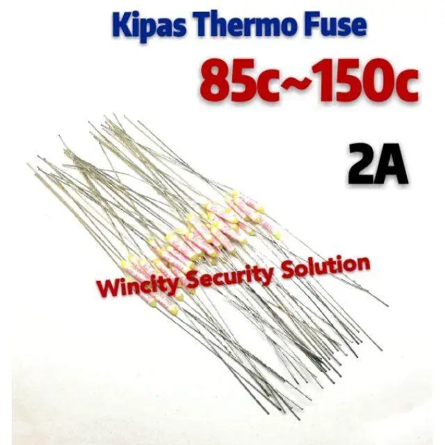 WSS (5pcs) 2A Kipas Thermal Fuse/Fan Thermal Fuse (90c)