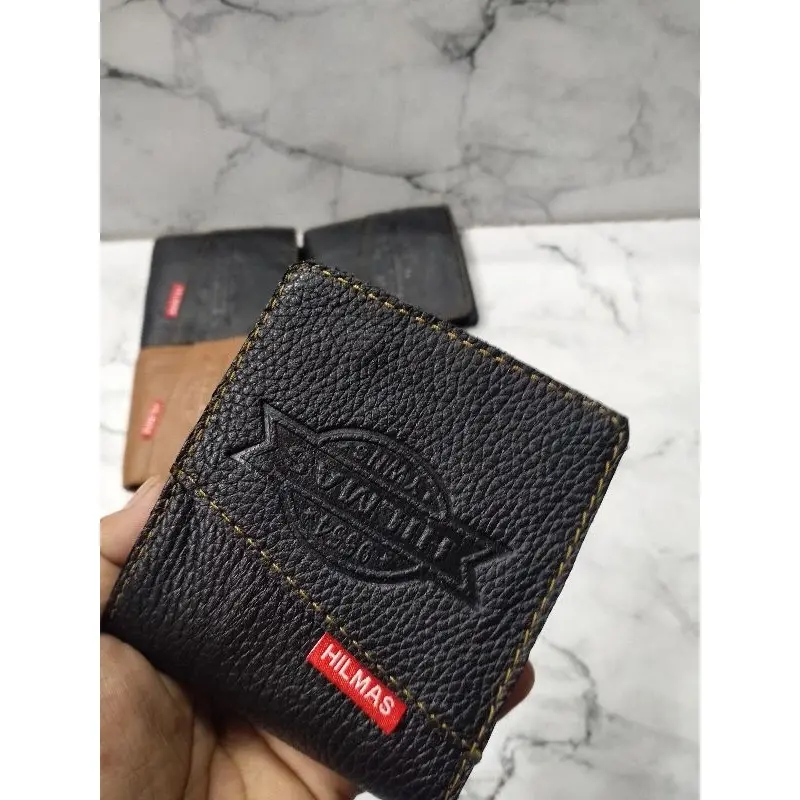 Dompet Pria Lipat Kartu ,uang Kulit Sapi Lokal Murah Meriah