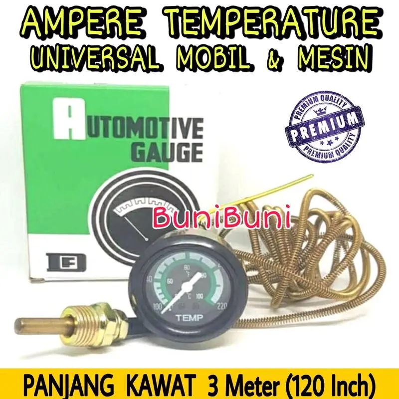 Ampere Temperatur / Ampere Panas / Meter Pengukur Suhu Air Untuk Mobil & Mesin Universal PROMO TERMURAH 0