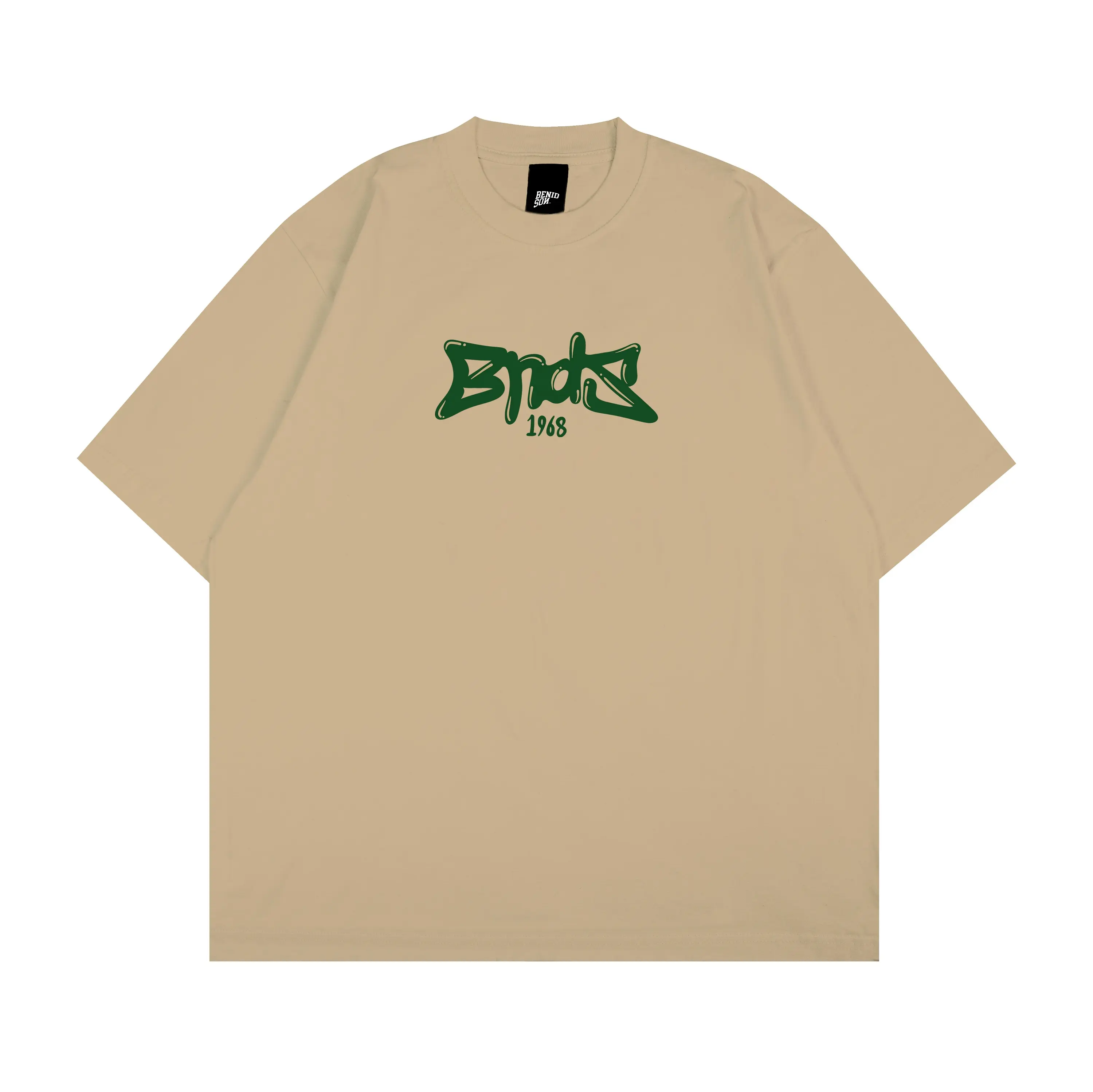 BENIDSON Oversized Tshirt Cream Magazine
