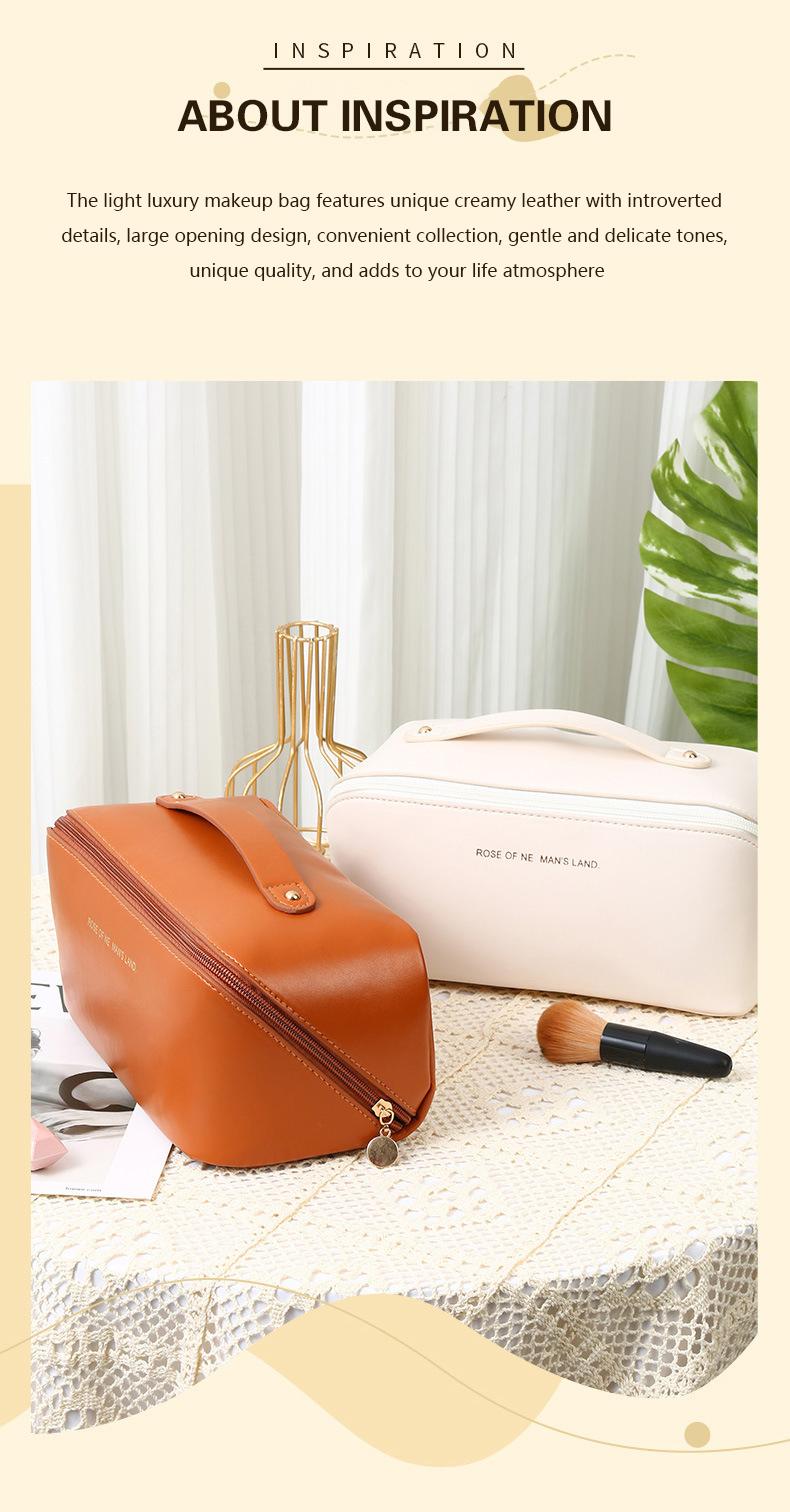 Product Introduction of Túi Trang Điểm, Chất Liệu PU, Dung Tích Lớn, Làm Đẹp Cao, Thích Hợp Để Rửa Trang Điểm, Túi Đựng Đồ, Cầm Tay 6