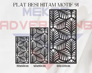 KRAWANGAN PLAT BESI PAGAR CUTTING LASER MOTIF 91