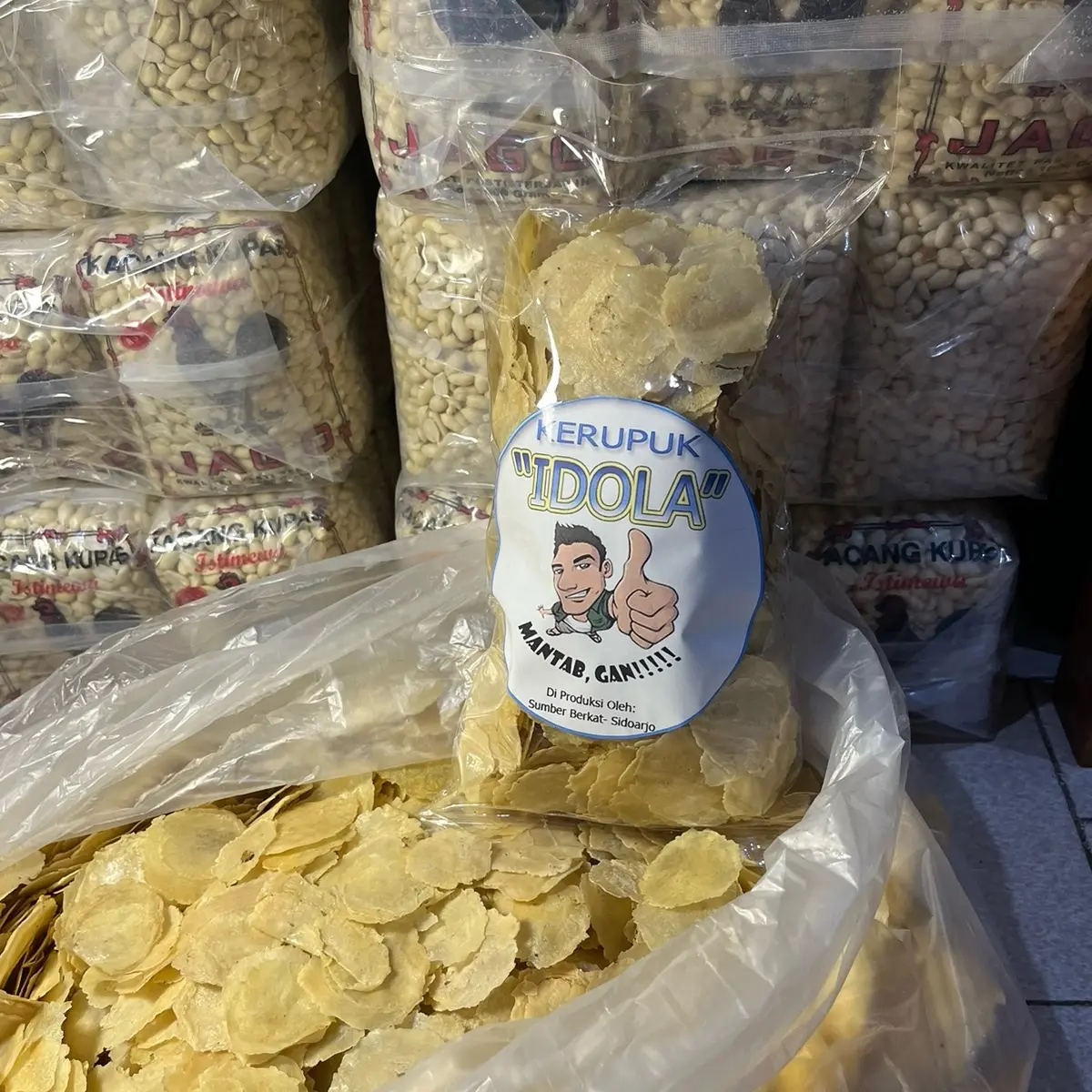 keripik Emping belinjo mentah 500 gram emping  melinjo Camilan Goreng