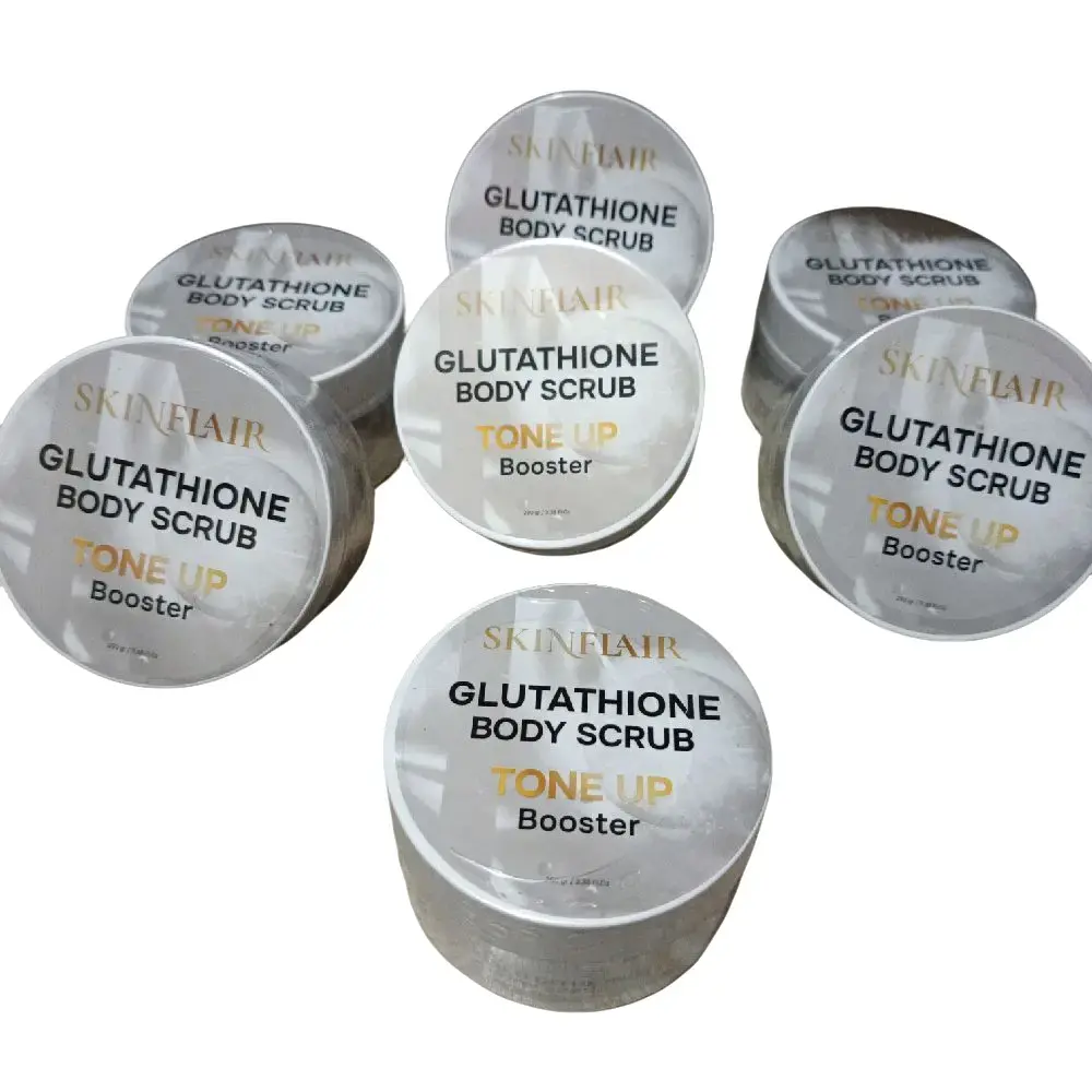 Skinflair Glutathione Body Scrub Tone Up Booster 250gr Mencerahkan Kulit