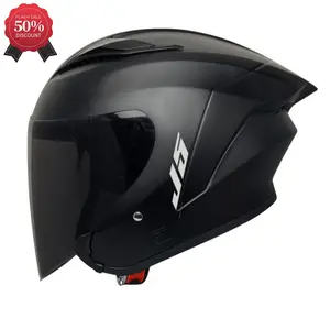 { PROMO] HELM BEST SELLER J5 HALF FACE MLA KACA HITAM KEKINIAN COCOK UNUTK SANMORY BISA COD SNI HARGA MURAH BARANG BERKULITAS MOTORCYCLE
