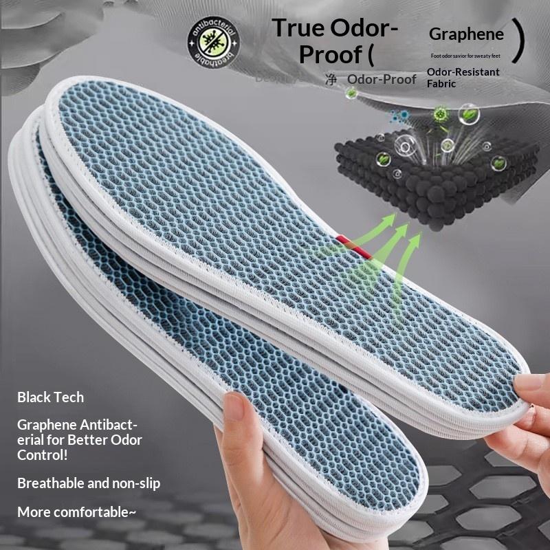 Lót giày kháng khuẩn khử mùi bằng công nghệ graphene thoáng khí thấm mồ hôi mềm…