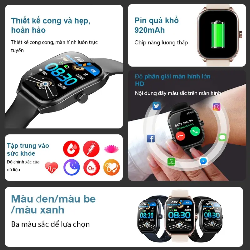 【COD】Aolon Curve Đồng hồ thông minh, Màn hình cong IPS 2.01 inch, Gọi Bluetooth, Theo dõi Running Pace, IP68 chống nước | BigBuy360 - bigbuy360.vn 【COD】Aolon Curve Đồng hồ thông minh, Màn hình cong IPS 2.01 inch, Gọi Bluetooth, Theo dõi Running Pace, IP68 chống nước | BigBuy360 - bigbuy360.vn
