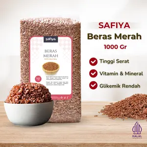 Safiya Beras Merah Organik 1 Kg Beras Rendah Gula Pulen Original