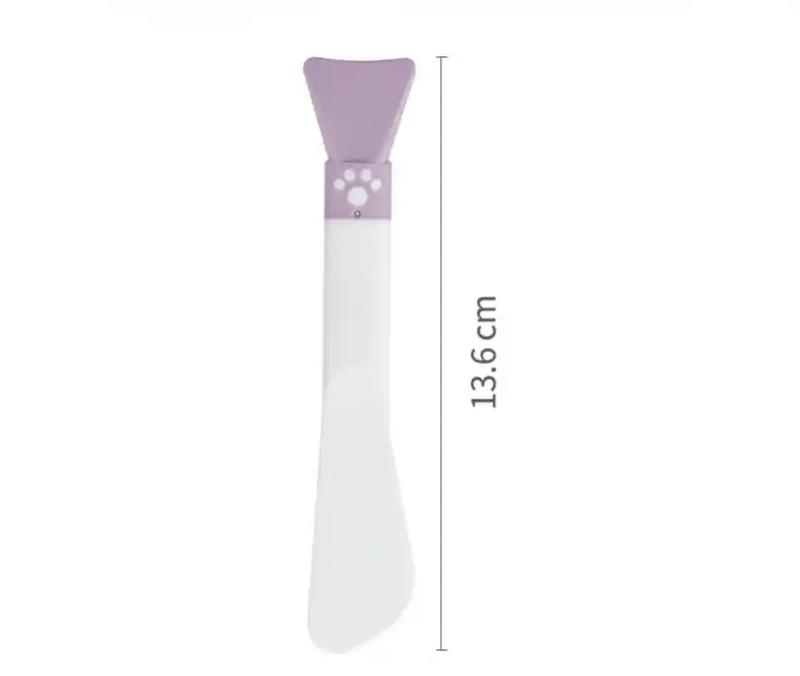 Product Introduction of 【SG READY STOCK】1 Pcs Face Cleaning Stick Professional Double Head Makeup Brushes Silicone Face Mask Brush Makeup Tool Double-headed Scraper U-shaped Silicone Skin Care Tools 6