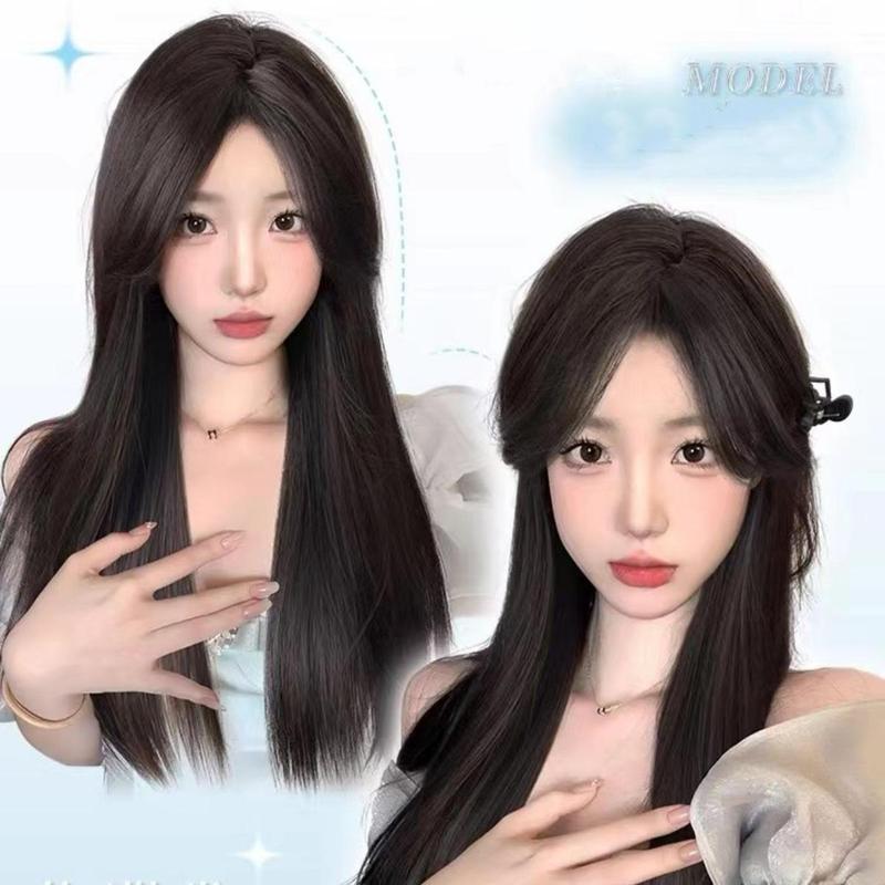 Product Introduction of YANKUN 60cm Women Wig Natural Long Straight Hair Wig for Women Fluffy Smooth Ventilate Retouch Your Face Hair Extensions 14