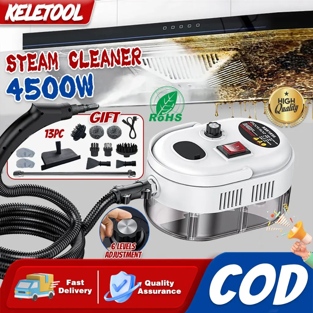 Steam Cleaner Electric Steaming Cleaner Machine Temperature Pressure Portable Cleaning Machine Home Use Kitchen Floors Tools
