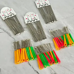 SATU PACK 20 PCS Korek Kuping Logam Besi Monel Stainless  Telinga Pembersihan Removal Ear