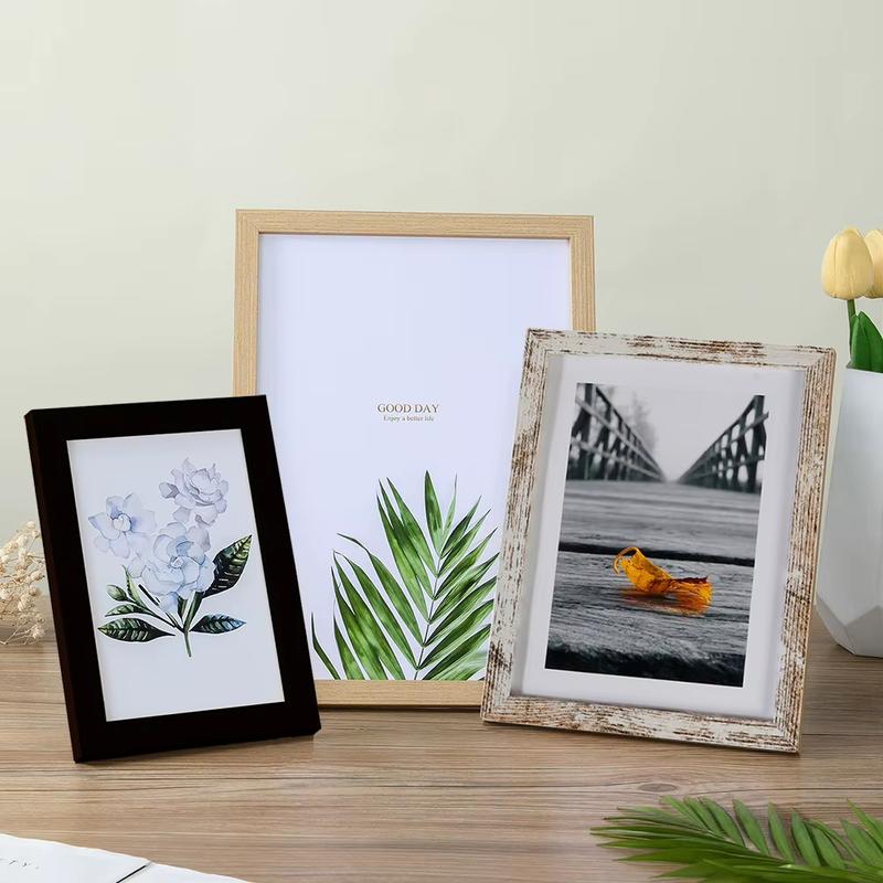 Product Introduction of Khung Ảnh Bằng Gỗ, Để Treo Tường, Có Kích Thước 10X15, 15X20, 20X25cm, Giá Chân Đế Khung Ảnh Bằng Gỗ A4, Thích Hợp Cho Ảnh Và Trang Trí Ảnh, Quà Kỷ Niệm 2