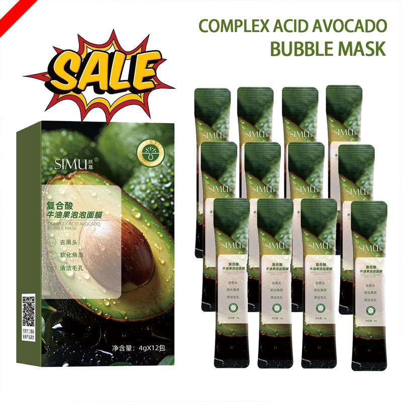 SIMU Avocado Bubble Mask Kompaun Sour Aocado Mask Membersih Dalaman ...