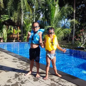 Boogie Baby LIFE VEST ANAK ROMPI PELAMPUNG RENANG AN Outdoor Kain PVC Menebal Tipe B & C untuk Anak 3-10 Tahun Warna Orange Kuning Biru