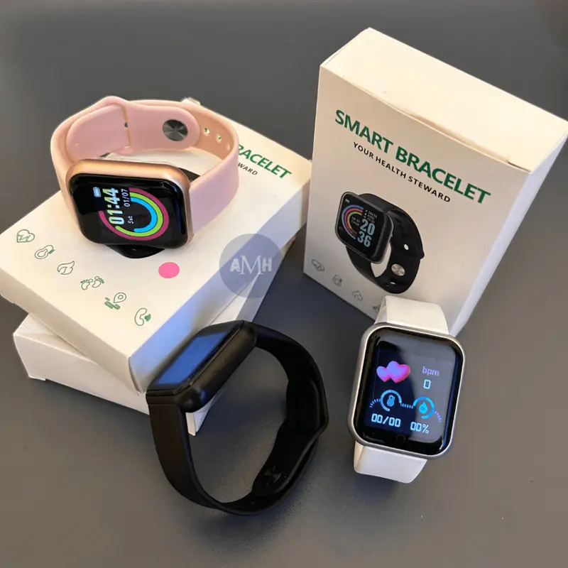 Smartwatch wanita Y68 Smart watch Y68 Waterproof smartwatch Bluetooth Fitness Tracker Musik Watch y68 Smartband Y68 Smart band 8