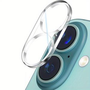 Protector de lente de cámara de vidrio templado de dureza 9H, película protectora anti-rayaduras para lente de cámara de teléfono, accesorios para iPhone 16/16 Plus/16 Pro/16 Pro Max, cubierta