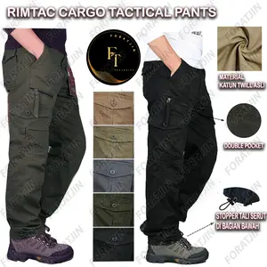 Foratjin - Celana Panjang Kargo Rimtac Tactical Katun Twill Premium Edition