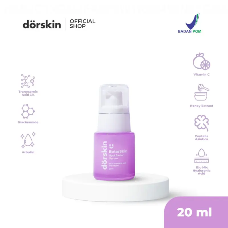 【cod】(LIVE SALE ONLY) Dorskin BeterSkin Spot Savior Serum - Serum Dark Spot Bekas Jerawat PIE PIH 3OW7BD Mengencangkan Mencerahkan Wajah Pencerah 0