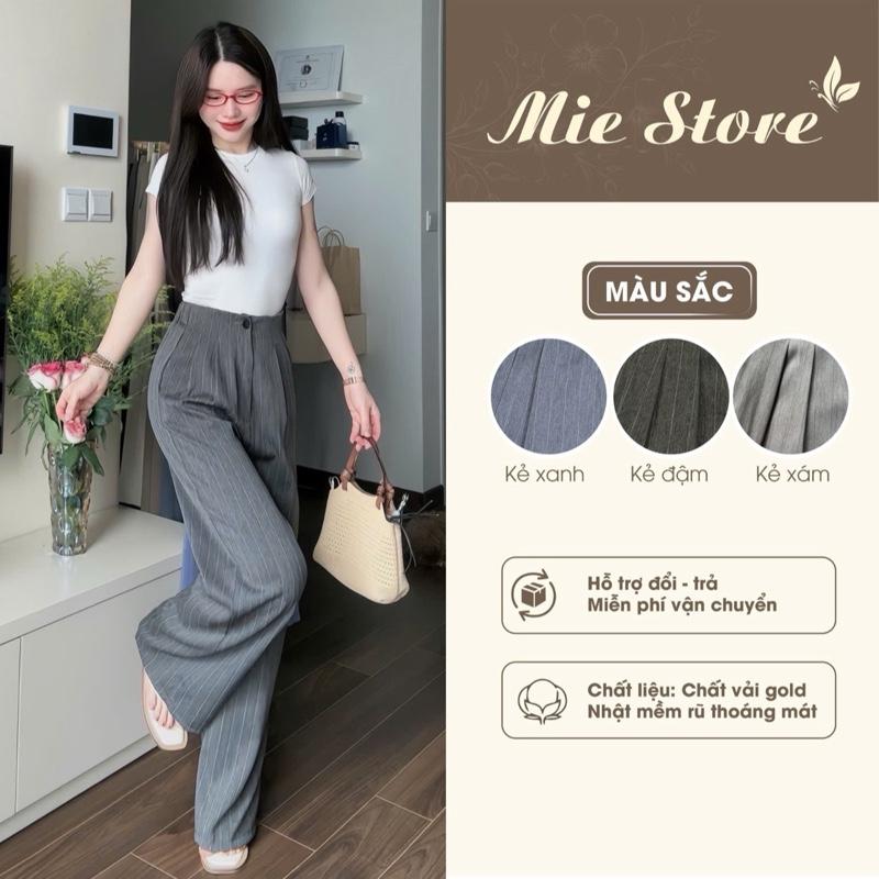 [Hàng L1 mịn -CÓ NẤM LÙN] Quần Ống Rộng Cạp Liền Khuy Khoá Trước Chun Sau Vải Gold Mềm Cao Cấp(M00)