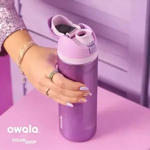 Owala FreeSip 24oz & 32oz - Botol Minum 2 in 1, Bebas Pilih Cara Minum & 100% Anti Tumpah
