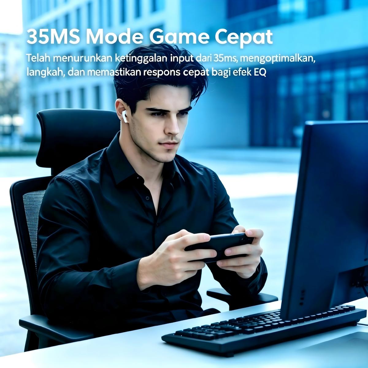 xctopestlububuTerjemahan AI TWSWirelessBluetooth EarphonesHandsfree Headset SmartPlaying Smart Touch Control True Wireless Earphones IPX5 Headset Bluetooth In-Ear StereoBaterai tahan lama cocok untuk ponsel yang kompatibel dengan olahraga