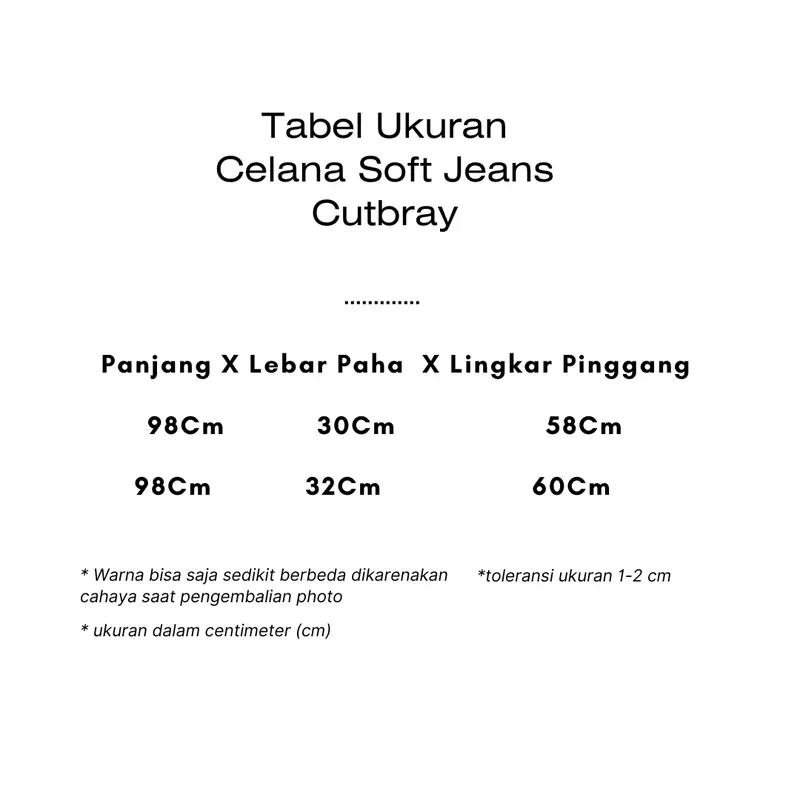 Celana Cutbray Soft Jeans Panjang untuk Wanita 4