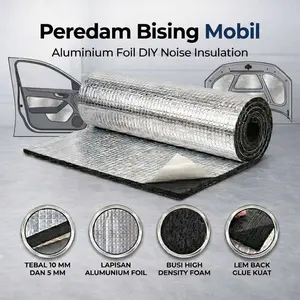 Peredam Bising Mobil Aluminium Foil DIY Noise Insulation 2M 50cm TERLARIS