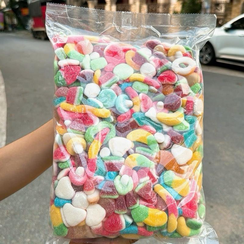 1kg Kẹo Chíp Gôm Đường Mix Nhiều Vị Thơm ngon