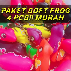 SOFT FROG KILLER PAKET HEMAT 4 PCS 5 CM UNTUK UMPAN IKAN GABUS HARUAN LONG CASTING! Pancing Alat Mancing sungai rawa empang