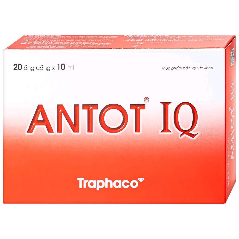 TPBVSK ANTOT IQ Traphaco - Hỗ Trợ Cải Thiện Vị Giác Cho Bé, Hỗ Trợ Hấp Thu Hộp 20 Ống