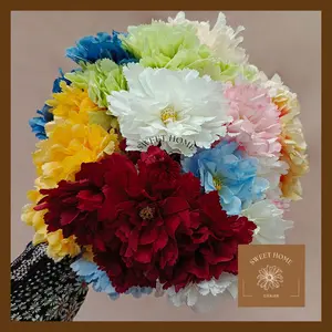 Jumbo Carnation Bunga Dianthus Premium Artificial Flower Palsu Dekorasi Wedding Bunga Plastik Buatan Palsu Hiasan Dekorasi Pernikahan Pelaminan Artifisial