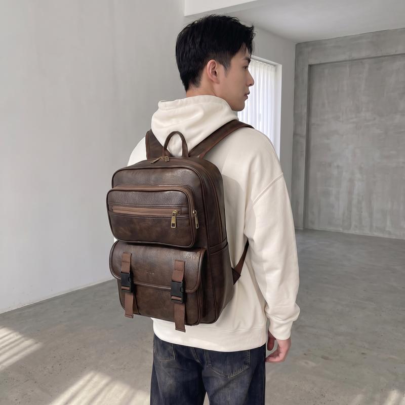 BITADO Balo DA PU Cao cấp Sang Trọng Đựng Laptop 15 Inch Bảo Hành 12 Tháng SH4 Nhiều Ngăn Tiện Lợi Phong Cách Công Sở Học Sinh Du Lịch Thể Thao
