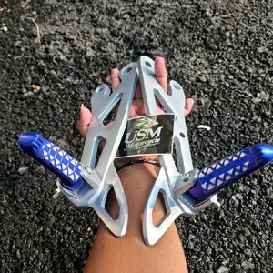 FOOTSTEP BELAKANG NON JOMBLO FIZR FIZ R + STEP THAILAND DUDUKAN MODEL BPRO RX SILVER BIRU