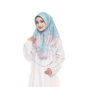 Viandy Hijab - Khanaya Jilbab Instan Bergo Motif Printing Jersey Premium I Hijab Instan Printing Jersey Ped Busa