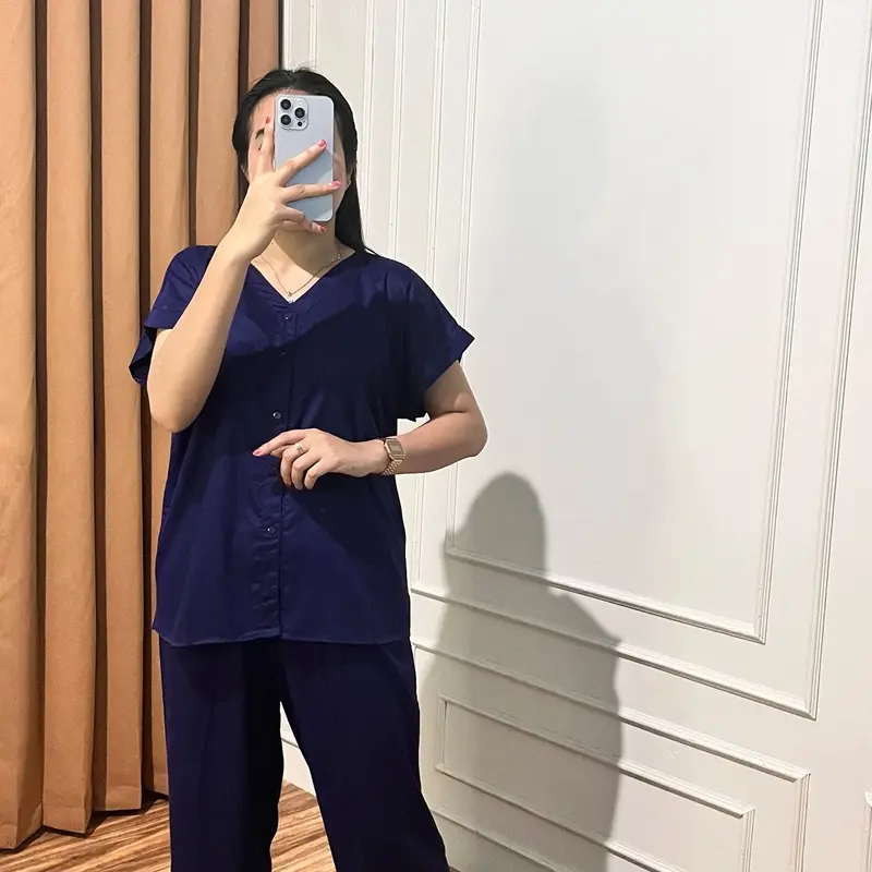 Zhafa Setelan polos one set Piyama Premium Busui Freindly 3