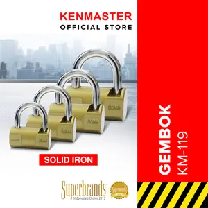 Kenmaster Gembok Hammer KM-119 / Gembok Anti Maling / Gembok Pagar Kunci Gembok