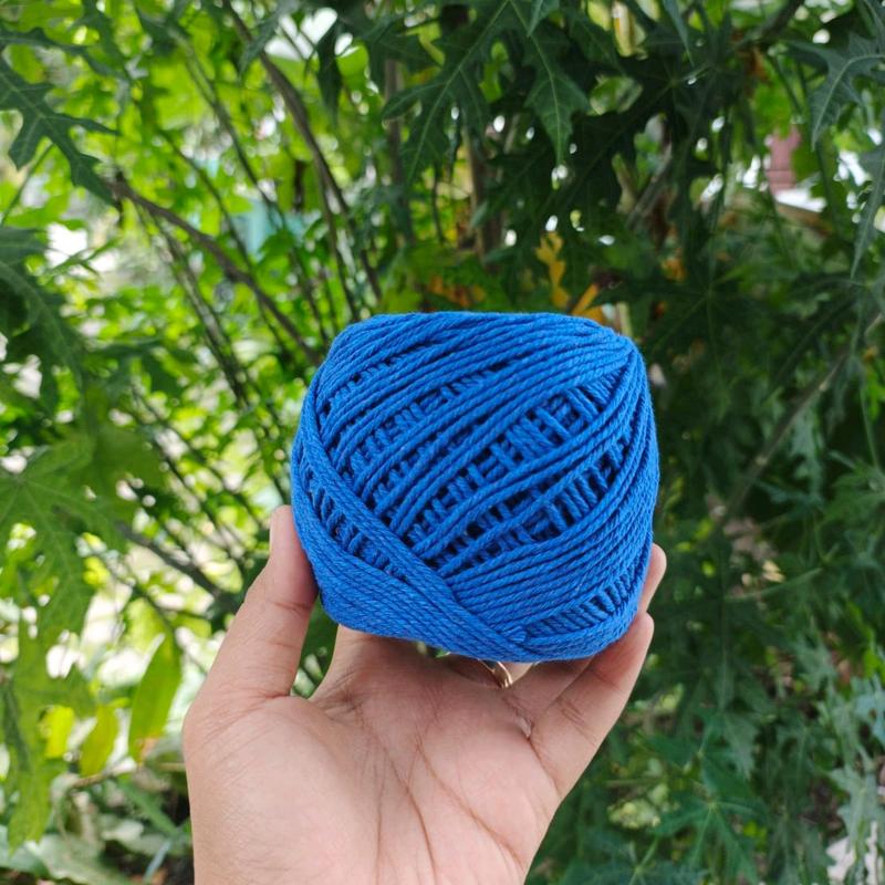 Tali Katun 1,5 MM / 3 ply Murah Untuk Tas Rajut  dan Crochet - 100 gr benang 3