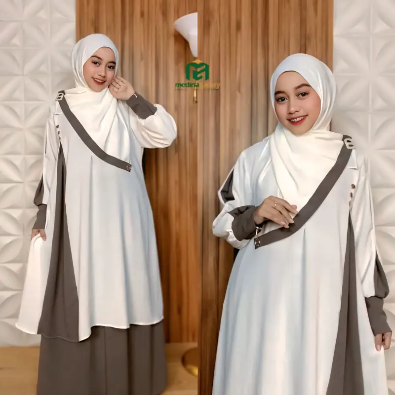 HAVIZA Set Rok Tunik Sar'i Set hijab Busui Wudhu friendly Terbaru 8