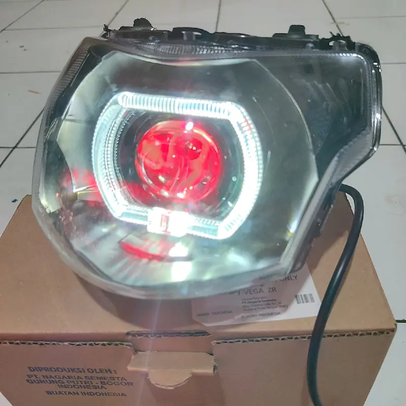 Biled Lampu Depan Vega ZR Full Set Reflektor Tinggal Pasang Super Terang 6