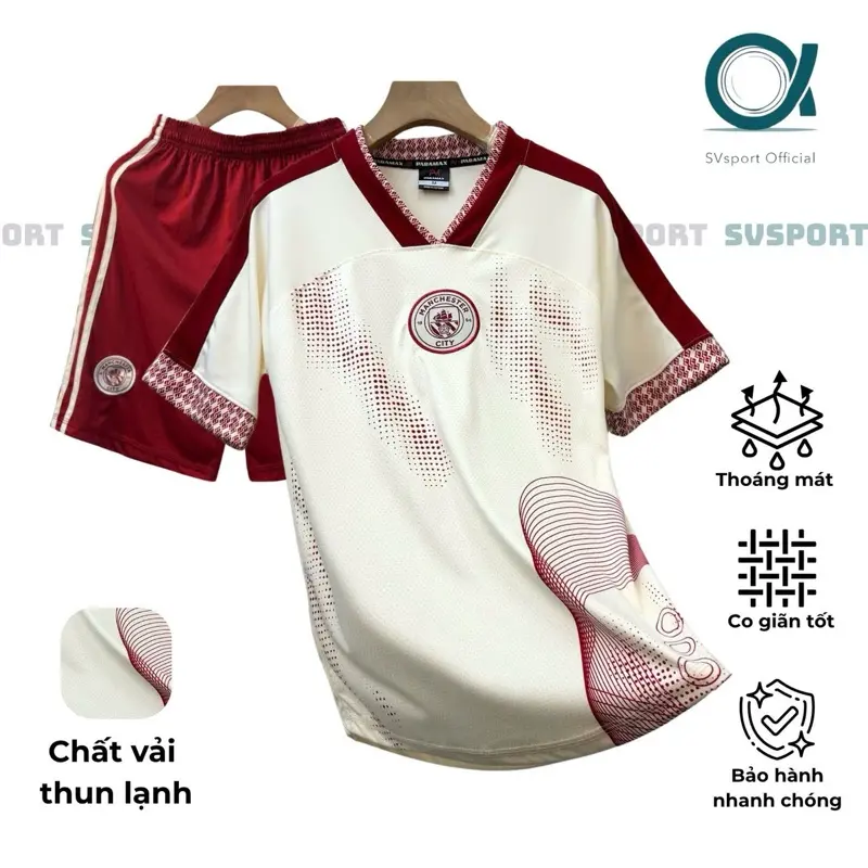 Bộ quần áo bóng đá, đồ đá banh “MC KEM” Logo thêu - Vải thun lạnh cao cấp Top Sport 0