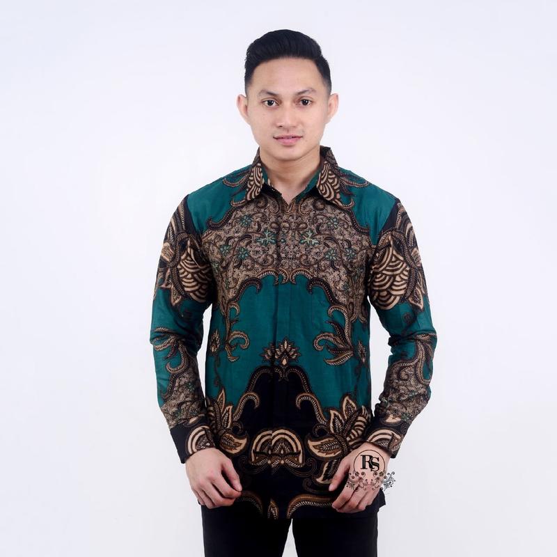 KEMEJA BATIK LENGAN PANJANG READY JUMBO BATIK ATASAN PRIA BATIK KANTOR BATIK SERAGAM 4
