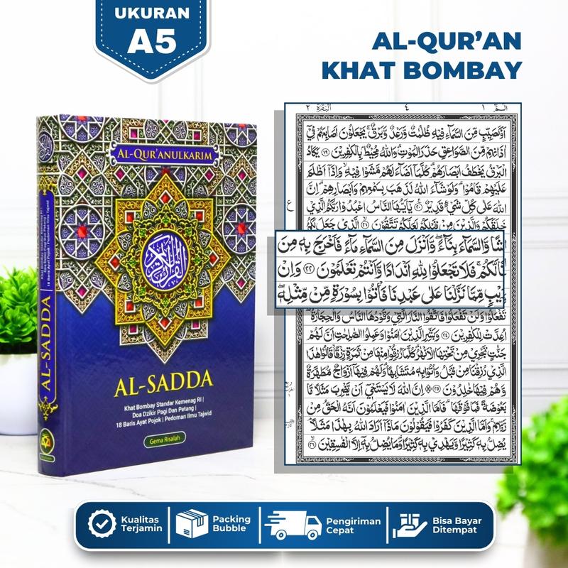 Alquran Al Sadda A5 Khat Bombay Premium HVS 15 x 21cm Non Terjemah 1