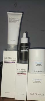 Product Review of [FREE Moist Cream + 3pcs Sheet Mask] ELFORMULA Intensive Care Bundle 3in1 - Daily Gentle Low pH Facial Cleanser + Intensive Peeling Solution + CeraHydro Barrier Repair Moisture Gel from T**i 0