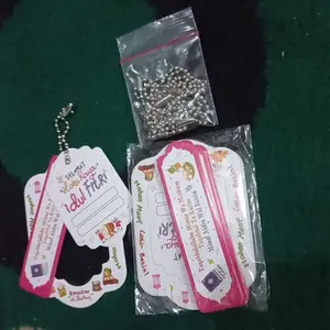 1 Pack Hang Tag Idul Fitri 3 in 1 Isi 10 Set Bahan Ivory Tebal Desain EID Mubarak Motif Tradisional Hadiah untuk Hampers Parcel Souvenir Lebaran
