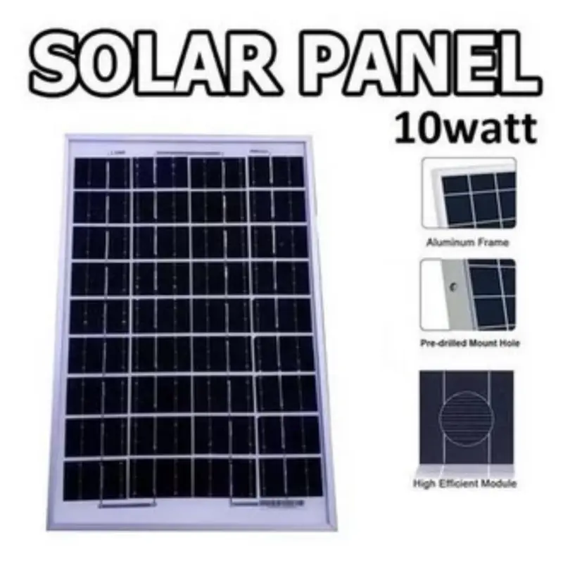 SOLAR PANEL ms 10w/ 10wp POLY CRYSTALLINE SOLAR CELL PANEL SURYA 10 WATT 1