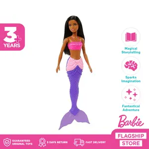 Barbie Dreamtopia Mermaid Purple Brunette - Mainan Boneka Anak