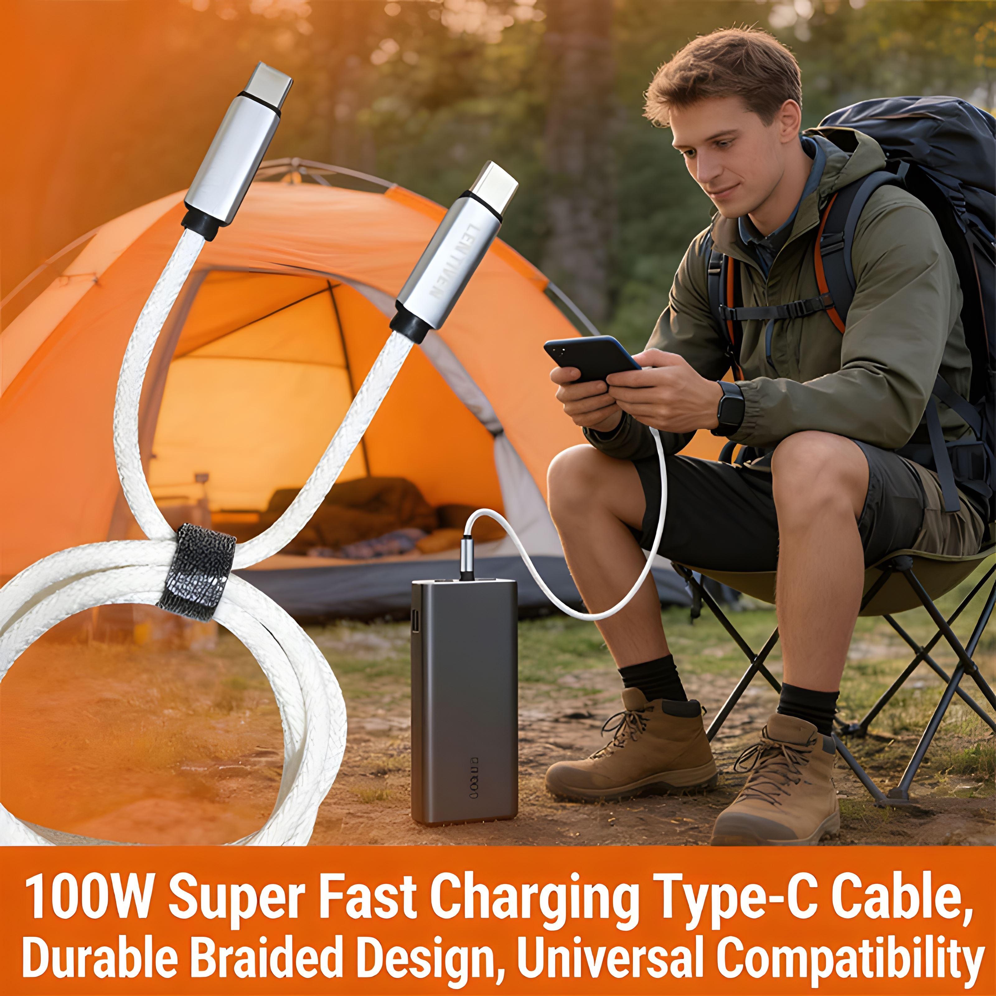 YIBAO LENTIVEN Kabel Data PD Type C To Type C Fast Charging 5A Max 120W KABEL A12