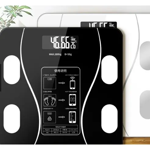 Bluetooth Smart electronic Weighing Scale USB Rechargeable Body Fat weight / Body Composition Scale water BMI